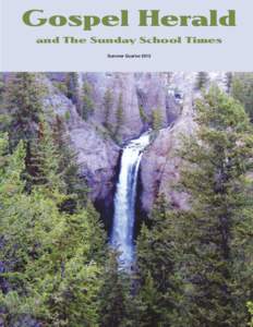 Gospel Herald and The Sunday School Times Summer Quarter 2012 Minute Meditations