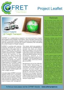 FRET  2 Carbon Footprint of Freight Transport