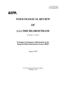 Pharmaceutical sciences / Reference dose / 1 / 1 / 1-Trichloroethane / Trichloroethylene / Median lethal dose / Physiologically based pharmacokinetic modelling / Dose-response relationship / Dose / Agency for Toxic Substances and Disease Registry / Toxicology / Medicine / Chemistry