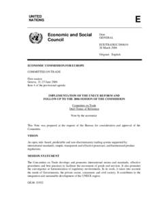 UNITED NATIONS E Economic and Social Council