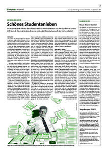 13 Campus: Alumni  Die Zeitung der Universität Zürich  MEINE ALMA MATER