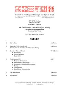 Central New York Regional Planning & Development Board  126 N. Salina St., 100 Clinton Square, Suite 200, Syracuse, New York 13202 • Tel[removed] • Fax[removed]Walter Tennant, Chair David V. Bottar, Executive 