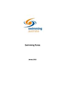 Swimming Rules  January 2012 2