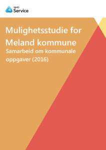 Mulighetsstudie for Meland kommune Samarbeid om kommunale oppgaver