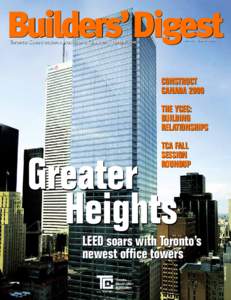 Builders’ Digest Vol.3 No.3 QuarterToronto Construction Association’s Quarterly Perspective  CONSTRUCT