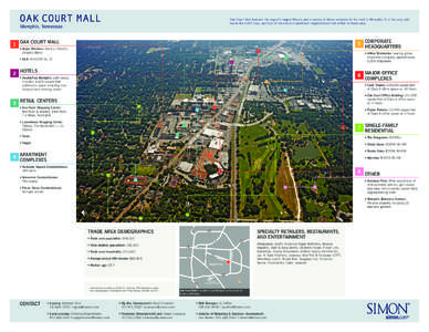 Tennessee / Simon Property Group / Oak Court Mall / East Memphis /  Memphis