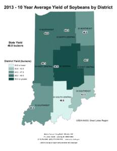 [removed]Year Average Yield of Soybeans by District  10 NORTHWEST 48.8