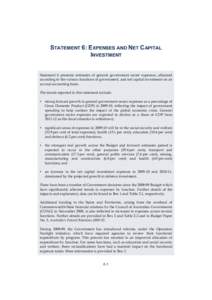 Budget Paper No. 1 - Statement 6: Expenses and Net Capital Investment[removed]Budget