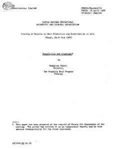 Meeting of Experts on Book Production and Distribution in Asia; Translation and copyright; 1966