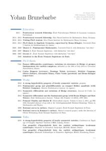 Mathematics / Geometry / Algebraic geometry / Nicolas Bourbaki / Claire Voisin / French mathematicians / Khler manifold / Olivier Debarre / Sminaire Nicolas Bourbaki
