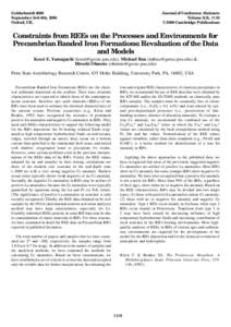 Goldschmidt 2000 September 3rd–8th, 2000 Oxford, UK. Journal of Conference Abstracts Volume 5(2), 1110