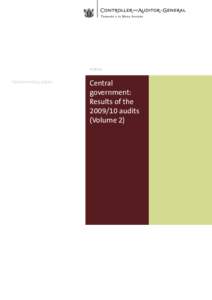 Central government: Results of theaudits (Volume 2)