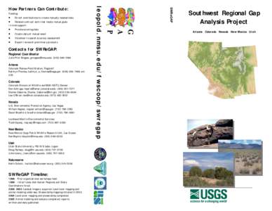 Conservation / Environment of the United States / Gap Analysis Program / United States Geological Survey / Wildlife / Gap analysis / Land use / Biodiversity / NatureServe / Environment / Ecology / Earth