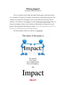 Microsoft Word - What is Impact8 DRAFT.doc