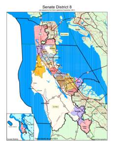 Senate District 8 (as adopted by the State Legislature September[removed] ø ÷