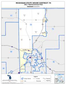 MICHIGAN STATE HOUSE DISTRICT[removed]Apportionment Plan 0 2.5