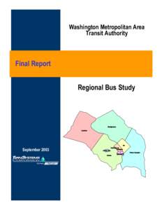 Washington Metropolitan Area Transit Authority Final Report Regional Bus Study