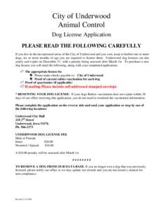 Microsoft Word - Dog License 2007.doc