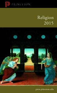 Religion 2015 press.princeton.edu  contents