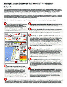 Prompt Assessment of Global Earthquakes for Response Background PAGER provides shaking and loss estimates following significant earthquakes anywhere in the world. These estimates are generally available within 30 minutes