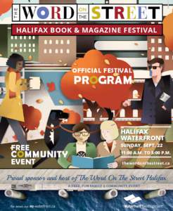 HALIFAX BOOK & MAGAZINE FESTIVAL  OFFICIAL FESTIVAL PROGRAM