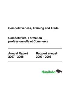 Competitiveness, Training and Trade  Compétitivité, Formation professionnelle et Commerce  Annual Report