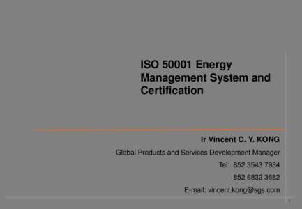 ISO[removed]Energy Management System and Certification