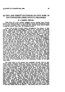 Silting and Forest Succession on Deep Fork in Southwstern Creek County, Oklahoma