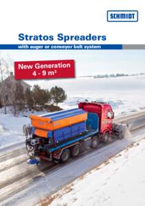 Stratos Spreaders with auger or conveyor belt system New Generationm3