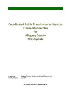 Microsoft Word - Coordinated Public Transit-Human Services Transportation Plan for Allegany County 2013 Update