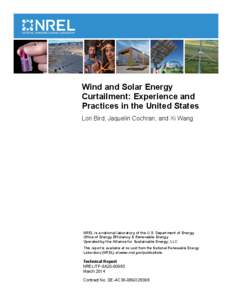 Wind and Solar Energy Curtailment: Experience and Practices in the United States