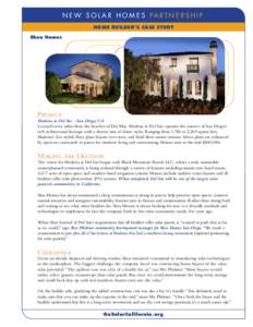 N E W S O L A R H O M E S PA R T N E R S H I P home builder’s case study Shea Homes Project