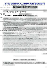 The burma Campaign Society March 2006 NEWSLETTER  Number 8