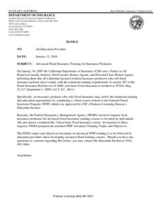 Institutional investors / Insurance law / National Flood Insurance Program / United States Department of Homeland Security / Flood insurance / Home insurance / Flood opening / Flood Insurance Reform Act / Co-insurance / Insurance / Types of insurance / Financial institutions