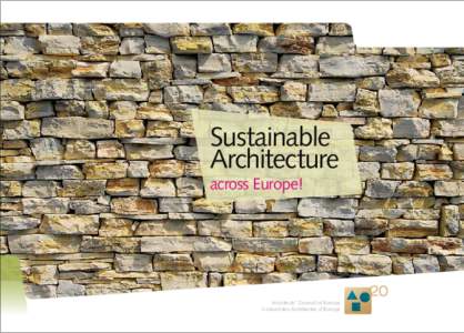 1  Sustainable Architecture  across Europe!