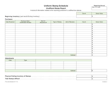 July 2014 FTA_Uniform Stamp Schedule