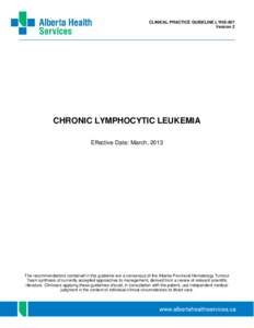 Lymphocytic leukemia / B-cell chronic lymphocytic leukemia / Lymphoma / Fludarabine / Leukemia / Alemtuzumab / Rituximab / Chemotherapy regimens / ZAP70 / Medicine / Oncology / Health