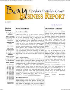 September 2012 Bay Business Report Newsletter | Apalachicola Bay C[removed]of 3 http://www.apalachicolabay.org/index.cfm/m/46