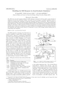 CHIN.PHYS.LETT.  Vol. 25, No[removed]Modelling the SOS Response by Semi-Stochastic Simulation