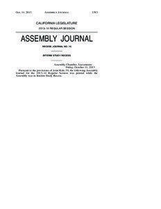 Oct. 11, 2013  ASSEMBLY JOURNAL