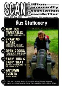 Issue 327 Aug[removed]Reaching over 2500 people every month Bus Stationery p25