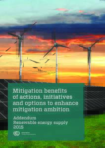 1  Mitigation benefits of actions, initiatives and options to enhance mitigation ambition