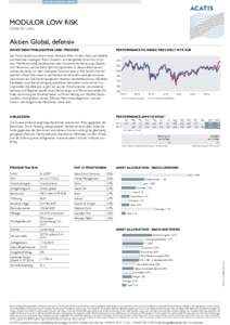 Indexfonds Aktien Global  MODULOR LOW RISK STAND: Aktien Global, defensiv