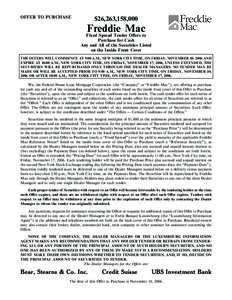 Financial markets / Securities / Mortgage industry of the United States / Security / Stock market / Settlement / Securities market / Freddie Mac / Short / Financial economics / Finance / Investment