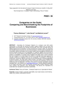 Environmental economics / Business ethics / Economic indicators / Ecological footprint / Global Reporting Initiative / Carbon footprint / Life-cycle assessment / Triple bottom line / Gross domestic product / Sustainability / Environment / Earth