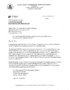 Draft Federal RCRA Permit, Spring Grove Resource Recovery, Inc.