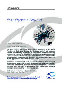 Colloquium  Bressan (Ed.) From Physics to Daily Life