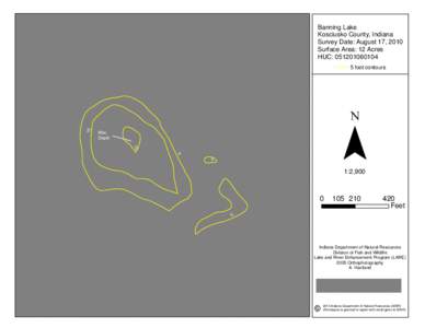 Banning Lake Kosciusko County, Indiana Survey Date: August 17, 2010 Surface Area: 12 Acres HUC: [removed]