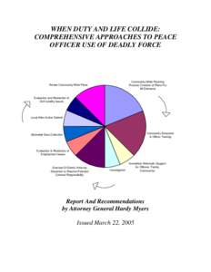 Oregon Department of Justice - Attorney General Task Force On Use Of Deadly Force