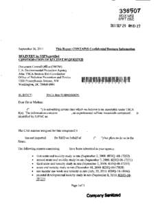 8EHQ-11-18121B  TSCA 8(e) Notice